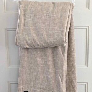 2 Pottery Barn 50W x 96L Oatmeal Emery Linen LINED Grommet Drapes